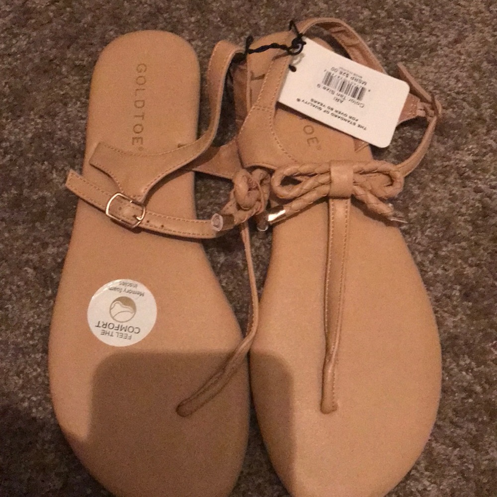 Gold toe sandals